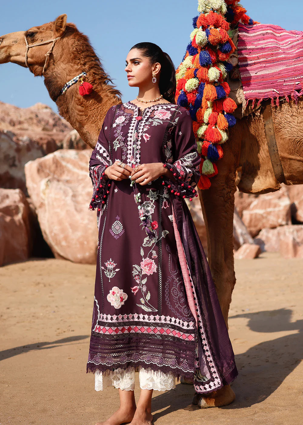 NOOR-2-A | Breeze Unstitched Lawn'26 | Saira Shakira