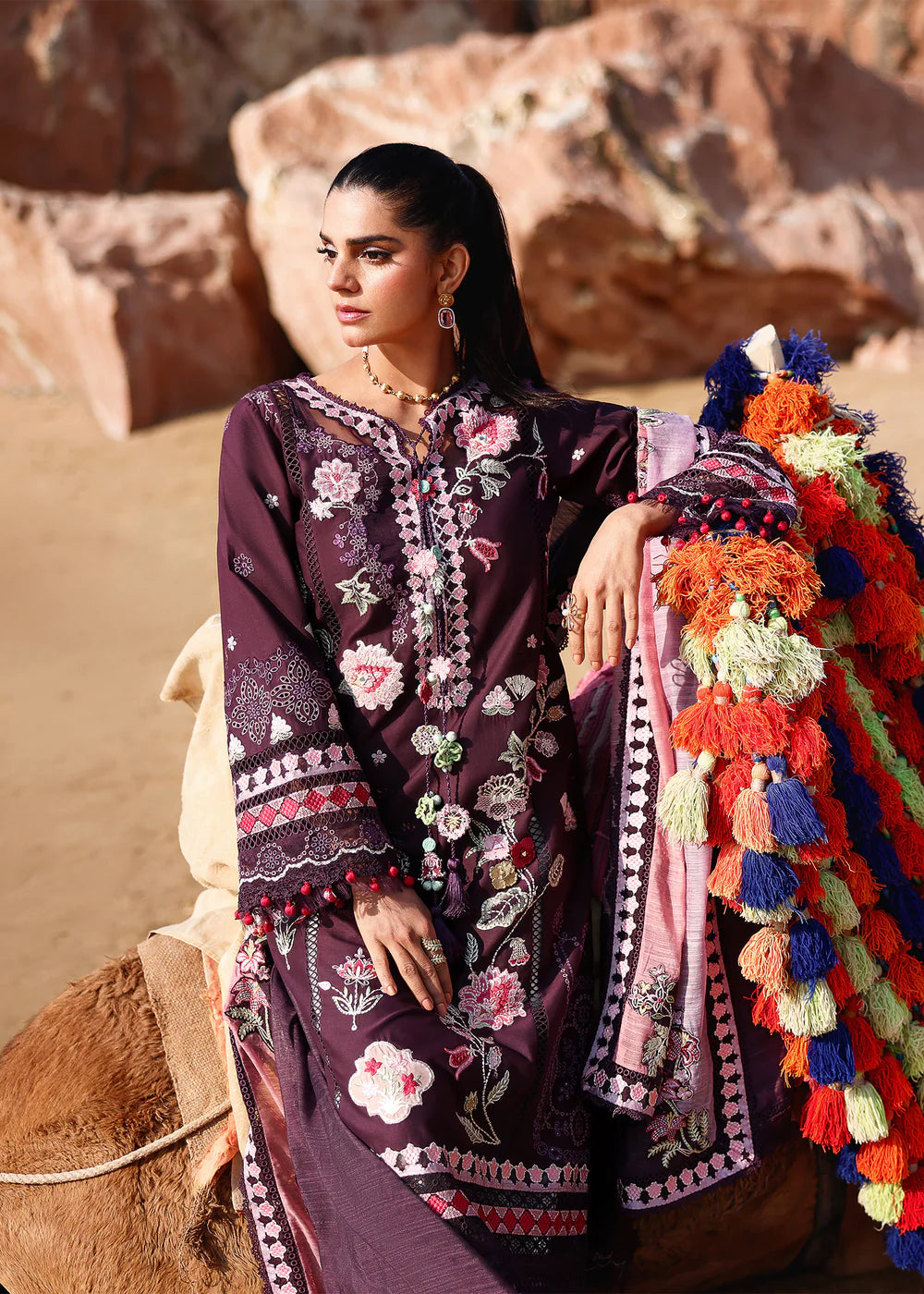 NOOR-2-A | Breeze Unstitched Lawn'26 | Saira Shakira
