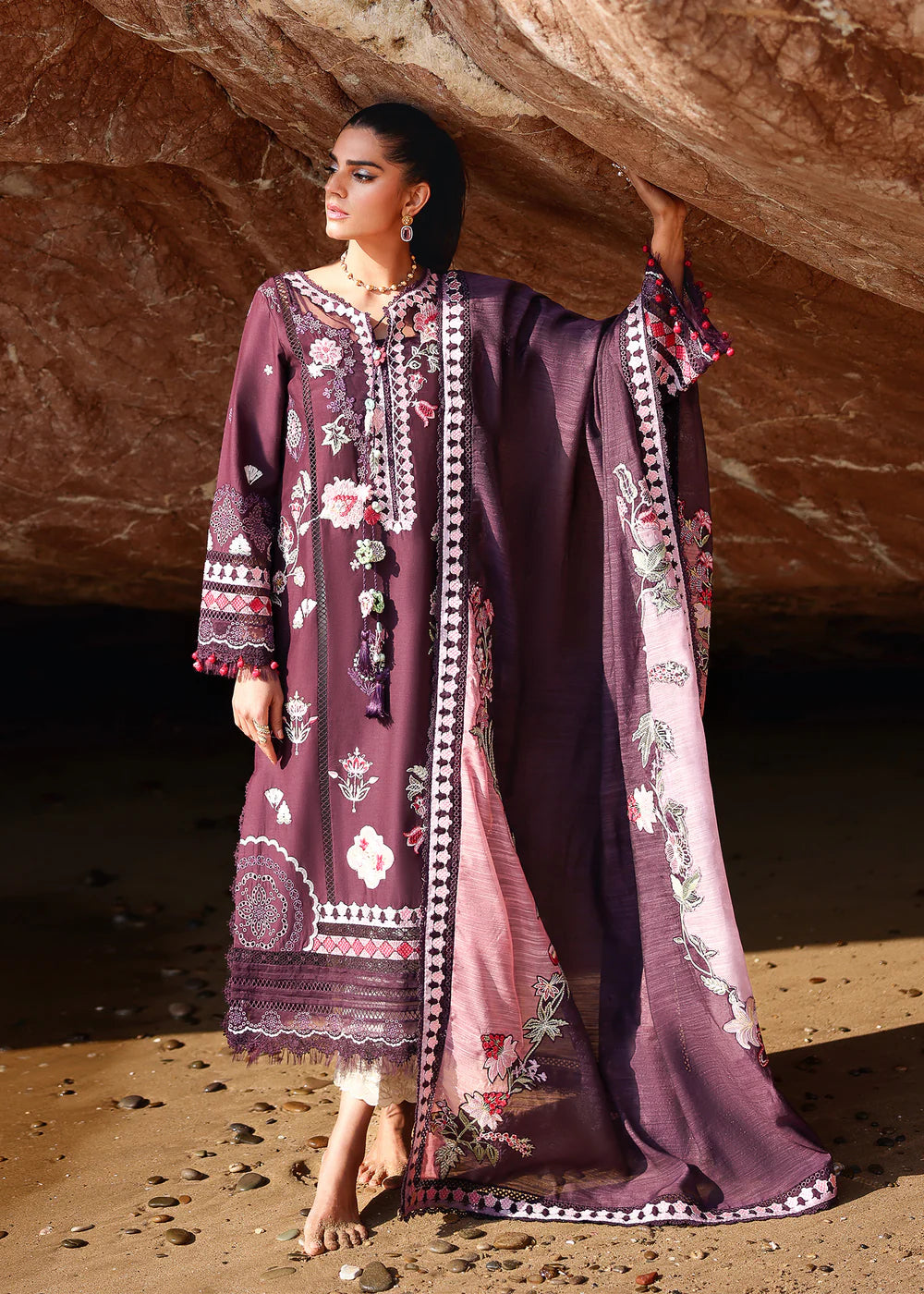 NOOR-2-A | Breeze Unstitched Lawn'26 | Saira Shakira