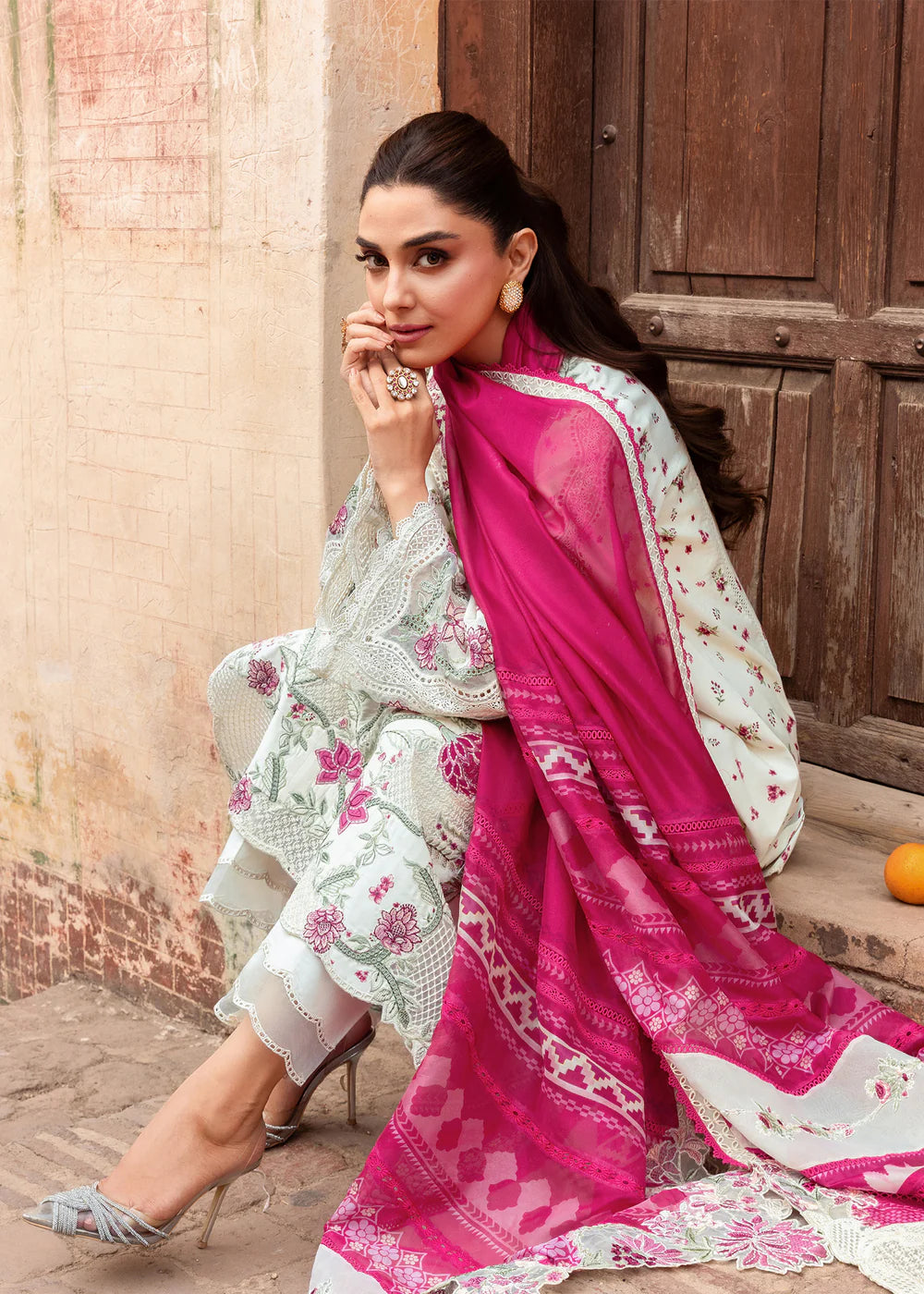 IVY-1-A | Breeze Unstitched Lawn'26 | Saira Shakira