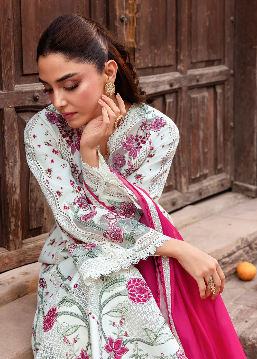 IVY-1-A | Breeze Unstitched Lawn'26 | Saira Shakira