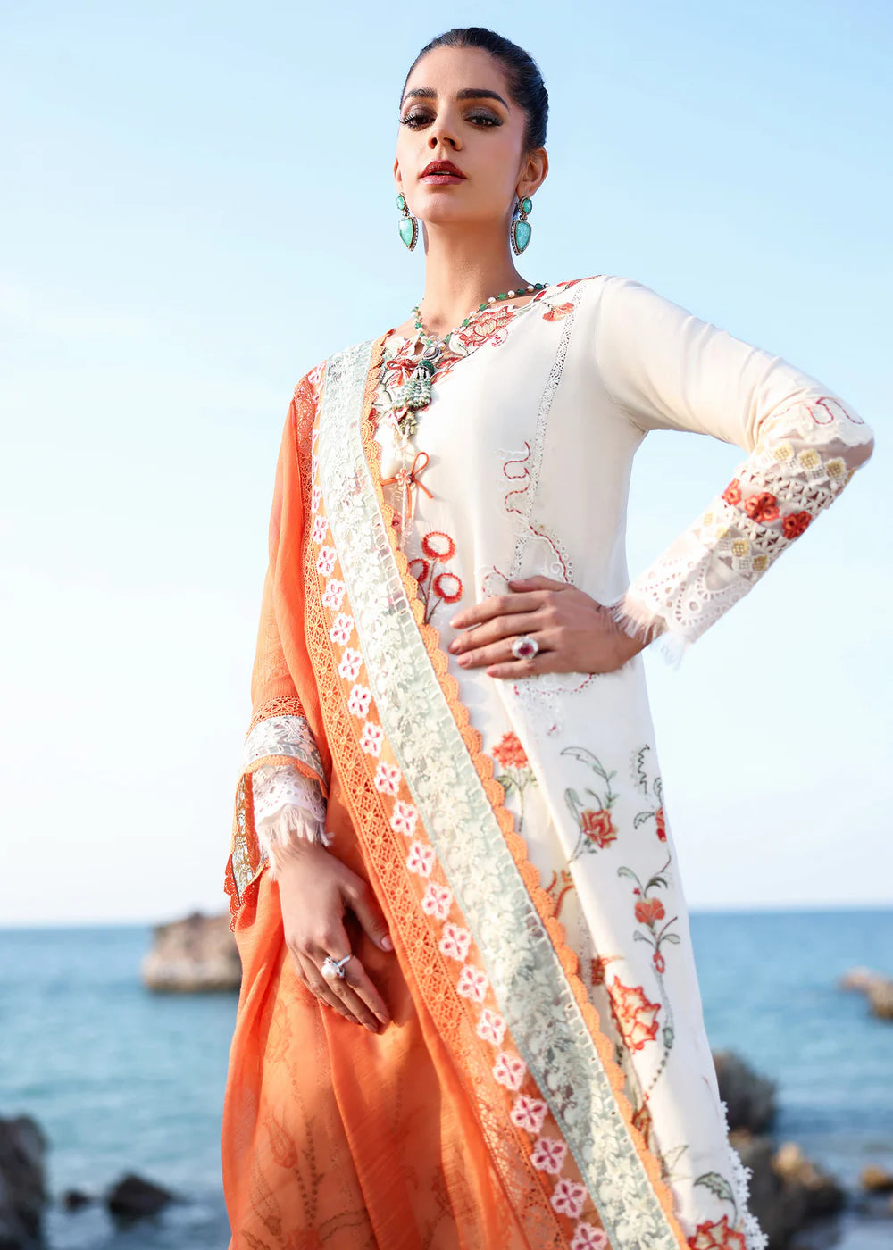 GIA-5-A | Breeze Unstitched Lawn'26 | Saira Shakira