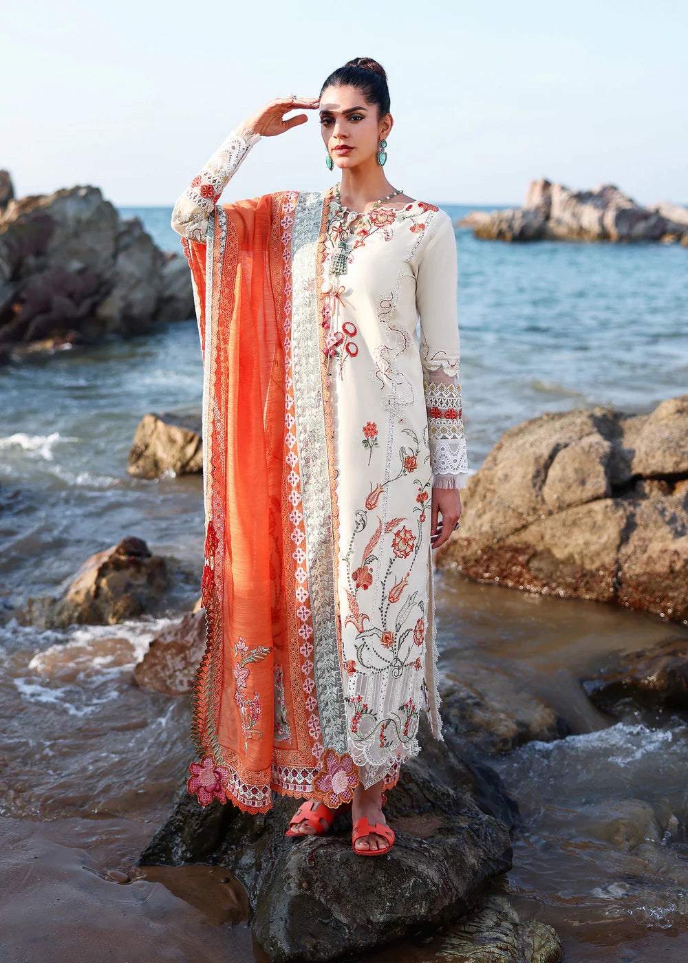 GIA-5-A | Breeze Unstitched Lawn'26 | Saira Shakira