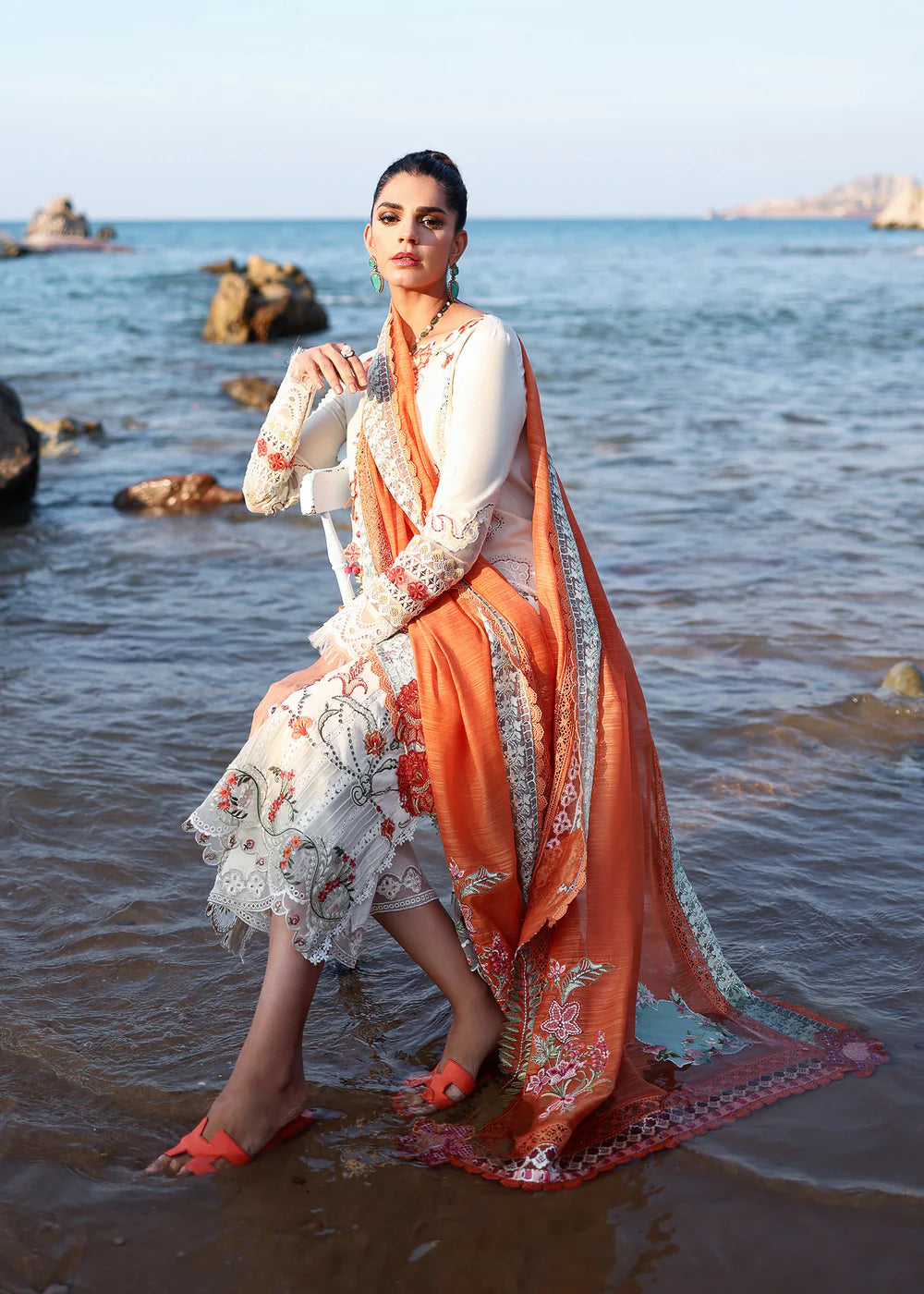 GIA-5-A | Breeze Unstitched Lawn'26 | Saira Shakira