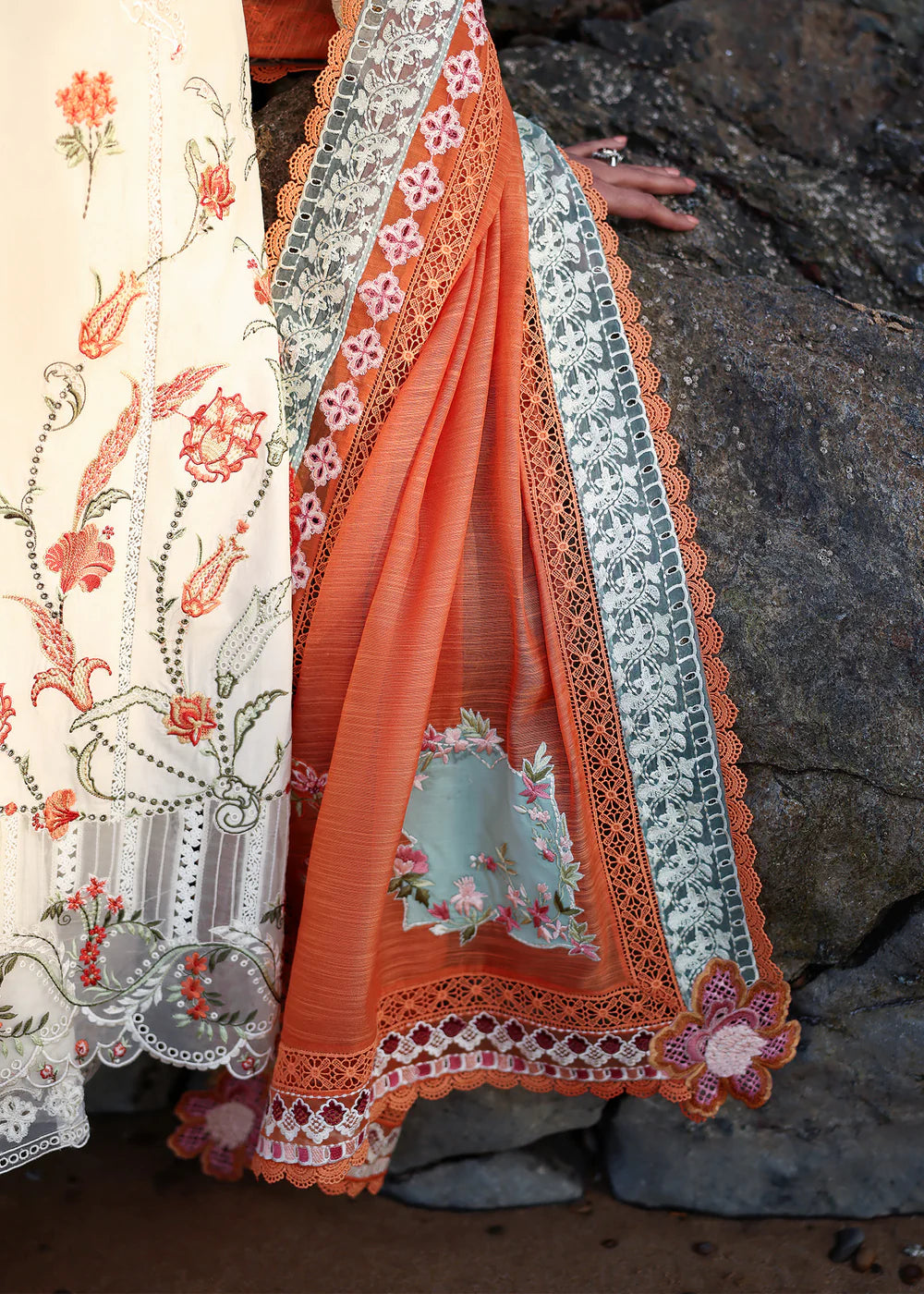 GIA-5-A | Breeze Unstitched Lawn'26 | Saira Shakira