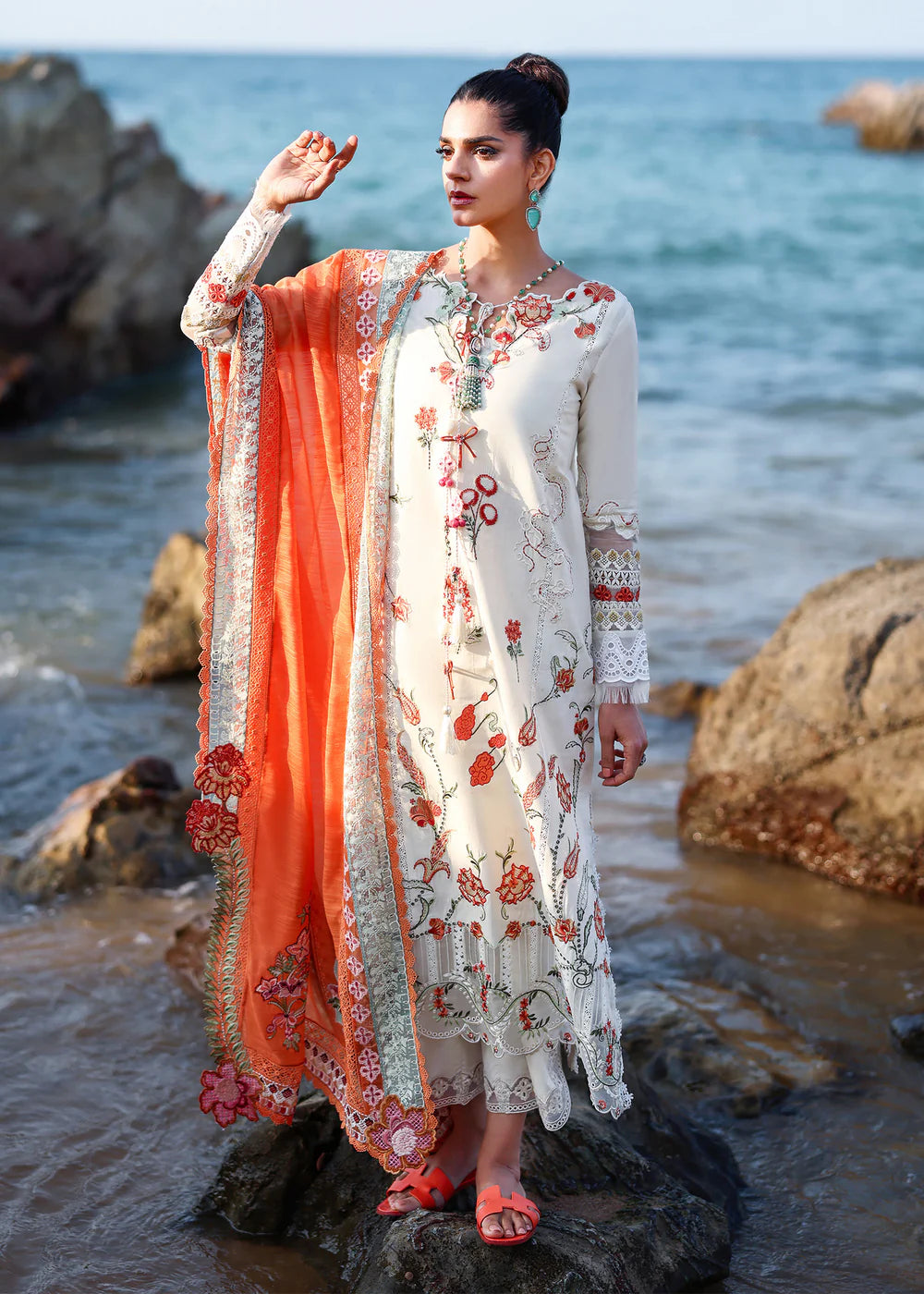 GIA-5-A | Breeze Unstitched Lawn'26 | Saira Shakira