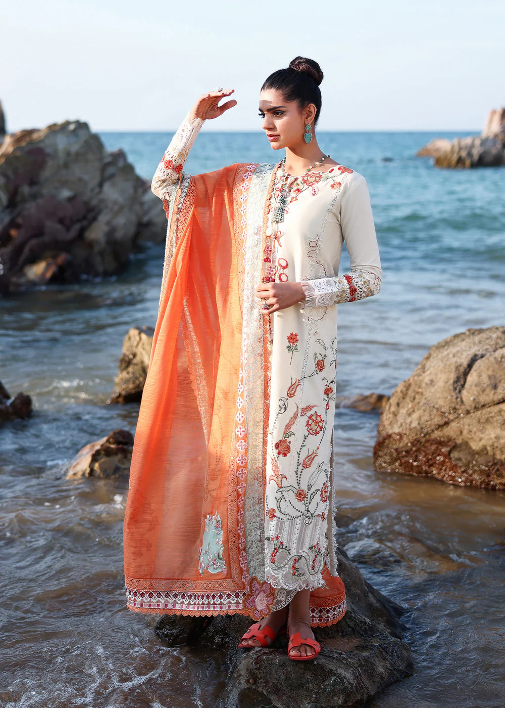 GIA-5-A | Breeze Unstitched Lawn'26 | Saira Shakira