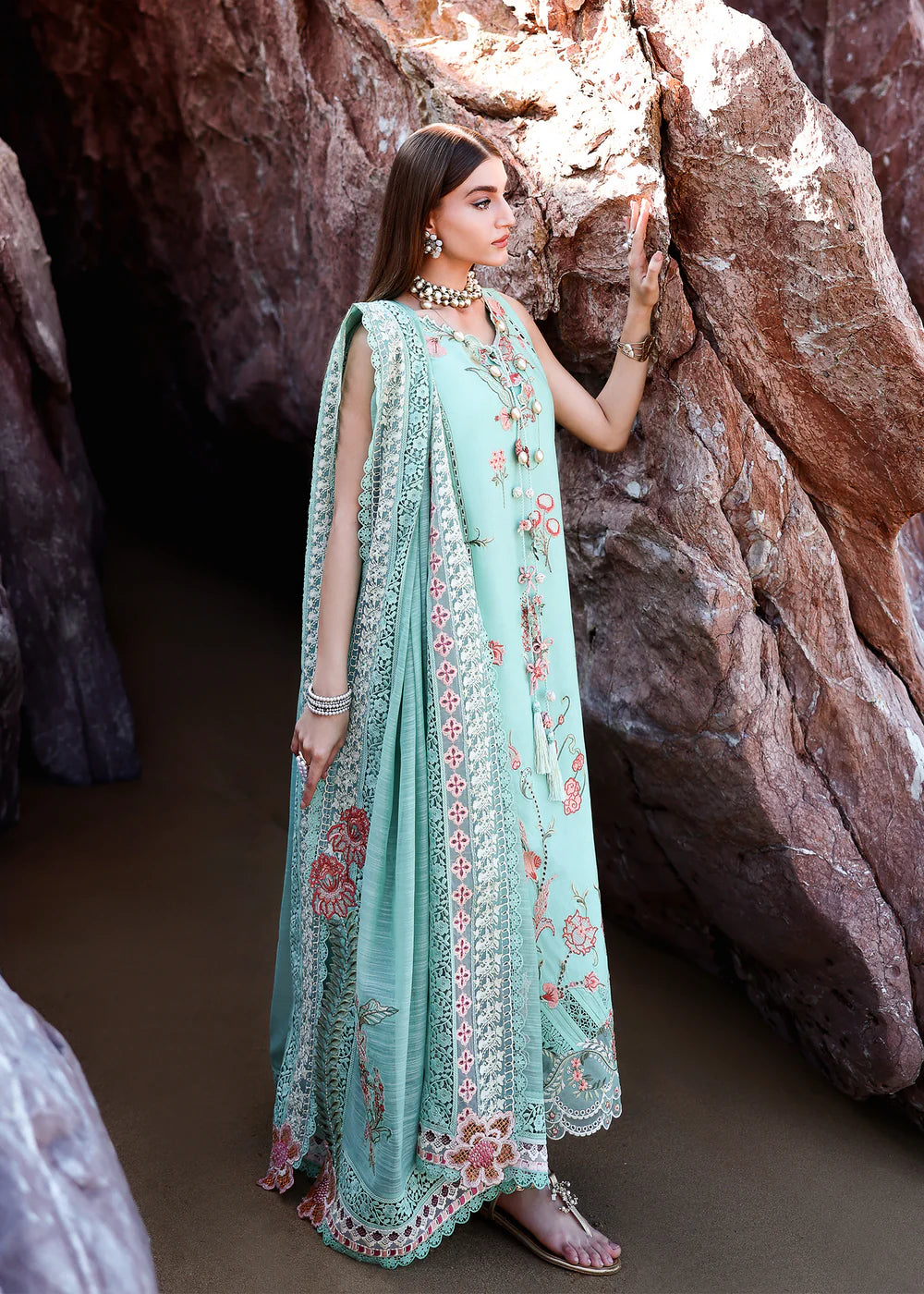 GIA-5-B | Breeze Unstitched Lawn'26 | Saira Shakira