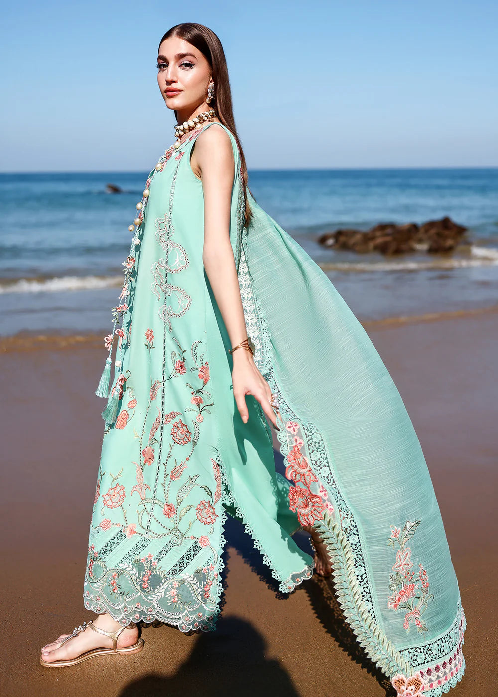 GIA-5-B | Breeze Unstitched Lawn'26 | Saira Shakira