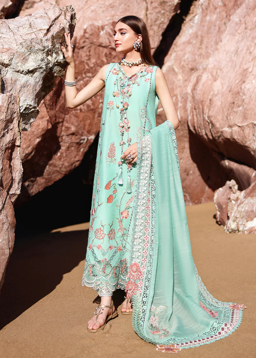 GIA-5-B | Breeze Unstitched Lawn'26 | Saira Shakira