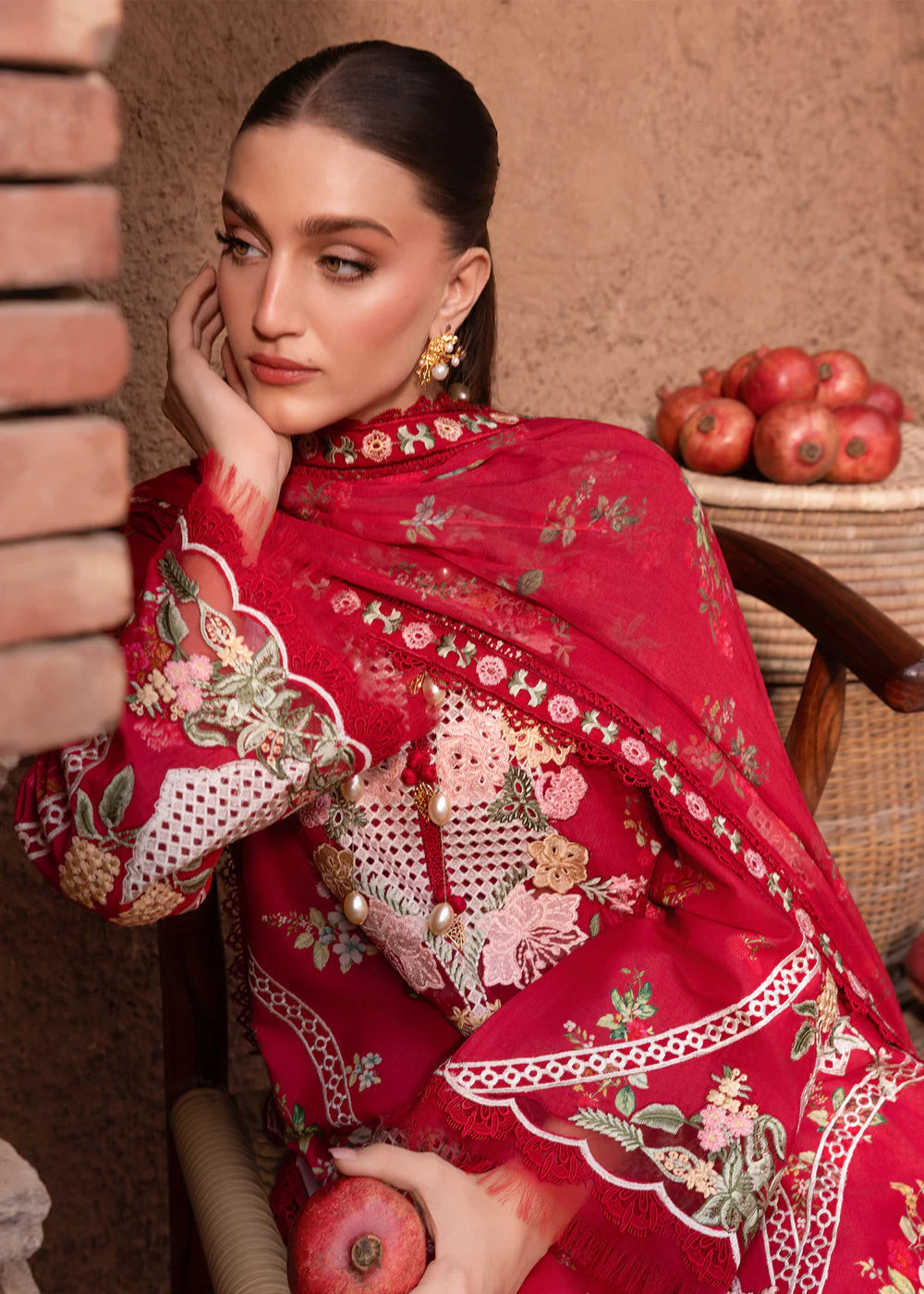 ROSE-6-A | Breeze Unstitched Lawn'26 | Saira Shakira