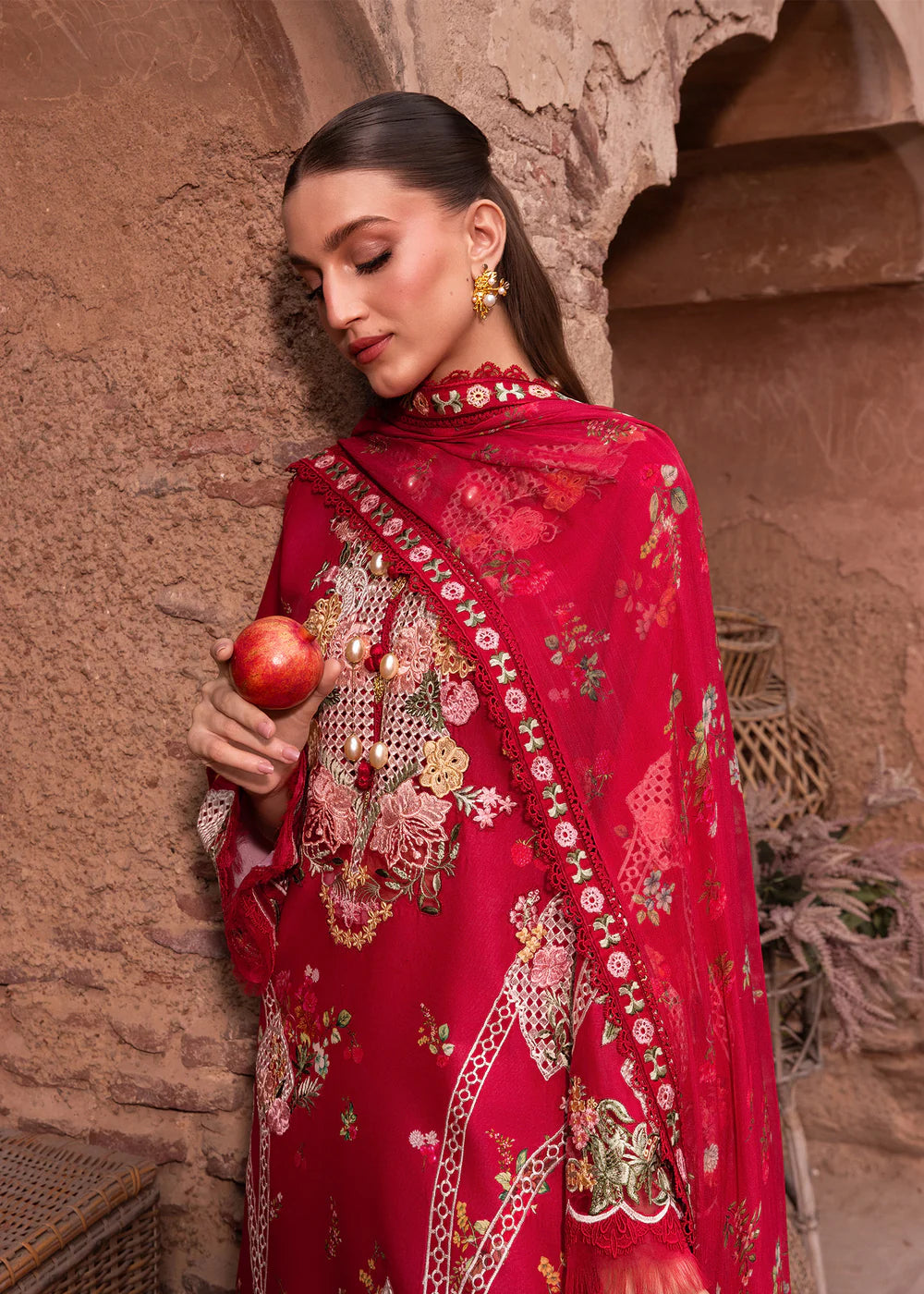 ROSE-6-A | Breeze Unstitched Lawn'26 | Saira Shakira