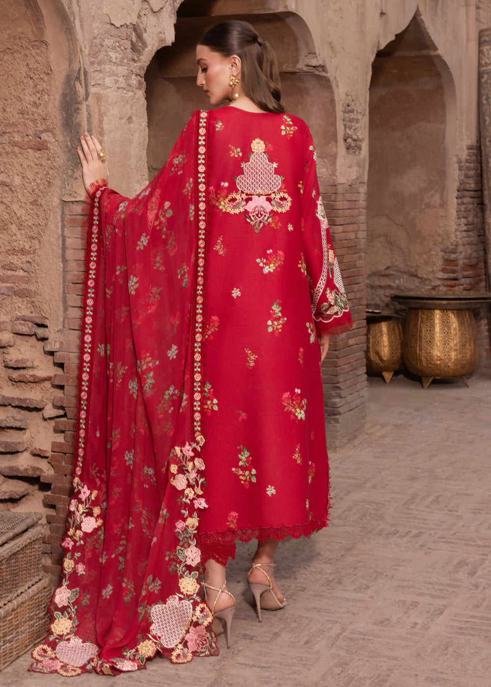 ROSE-6-A | Breeze Unstitched Lawn'26 | Saira Shakira