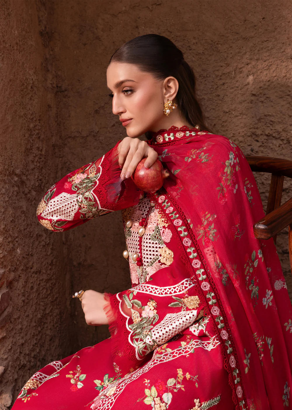 ROSE-6-A | Breeze Unstitched Lawn'26 | Saira Shakira