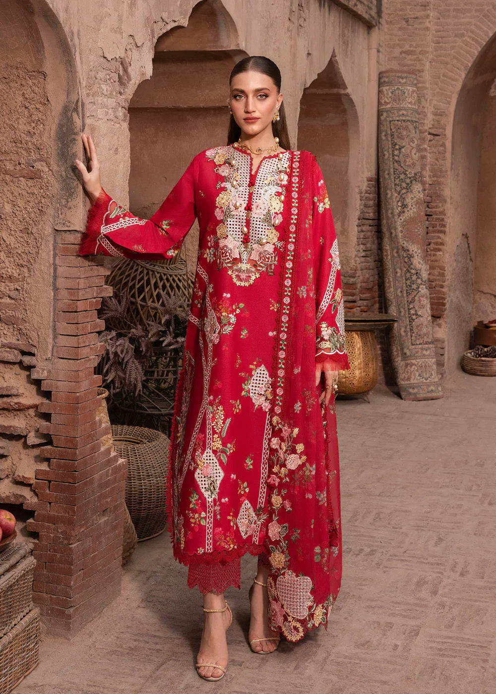 ROSE-6-A | Breeze Unstitched Lawn'26 | Saira Shakira