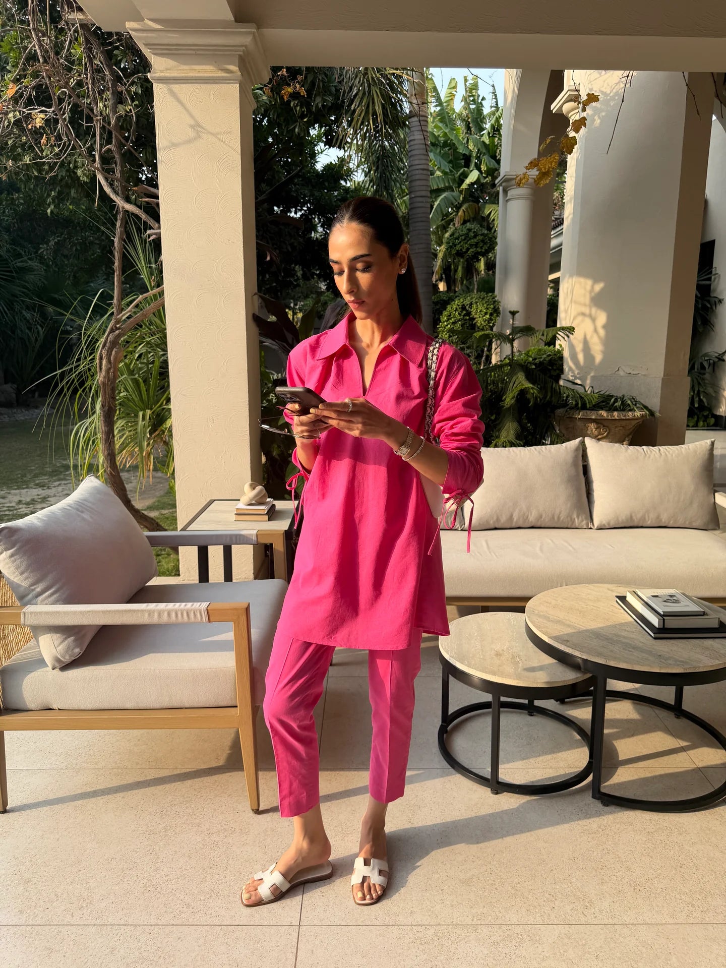 Hot Pink Bow Set | Sak Atelier