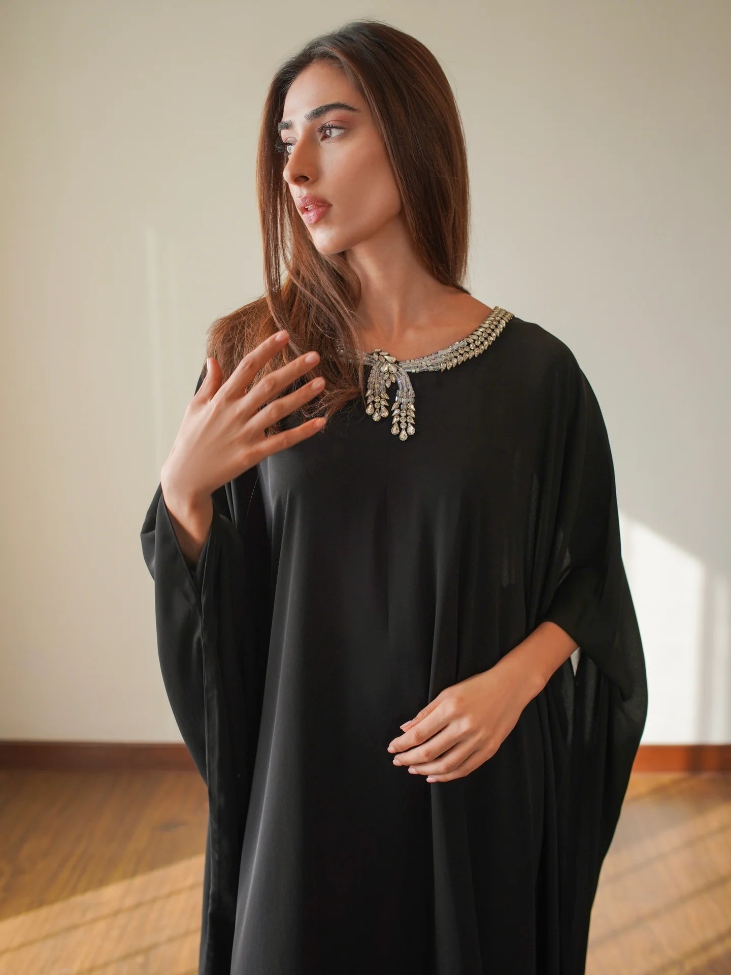BLACK ZUMA KAFTAAN | SAK ATELIER