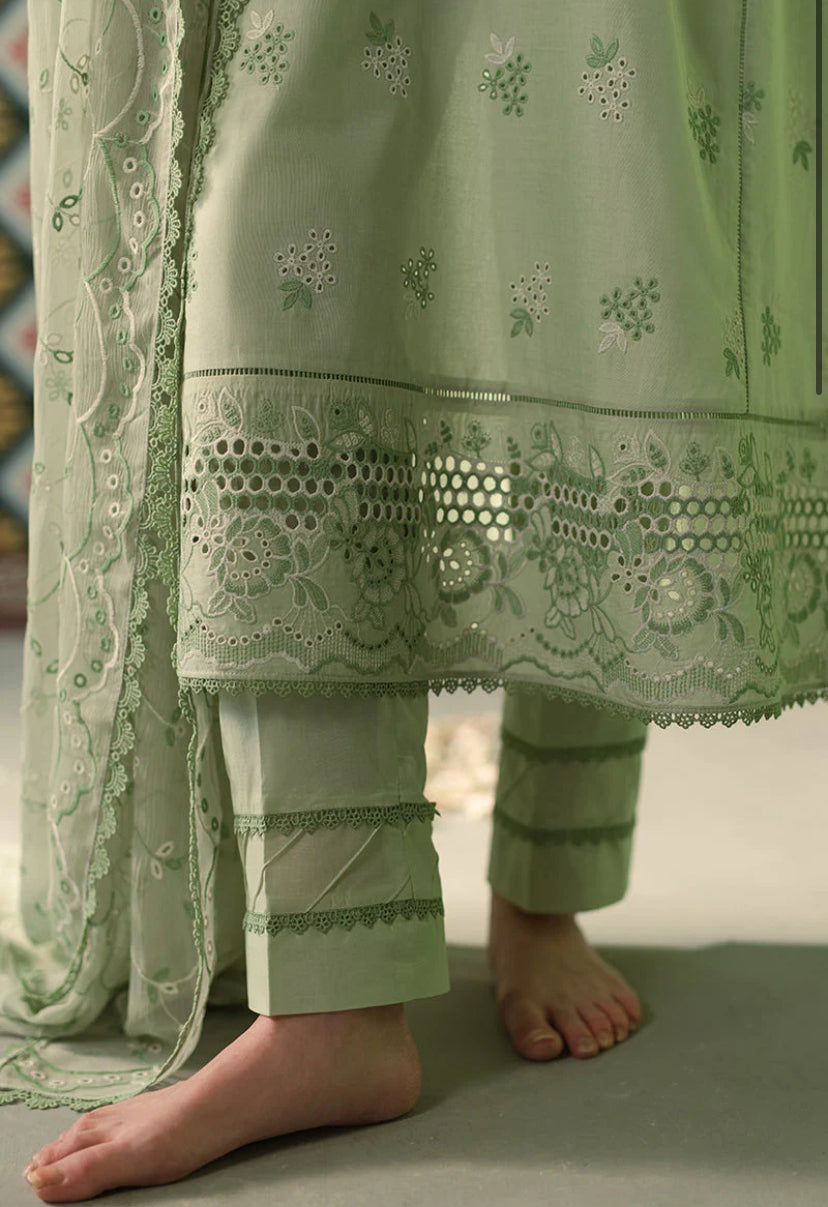 ICY MINT | Chikankari by Cross Stitch