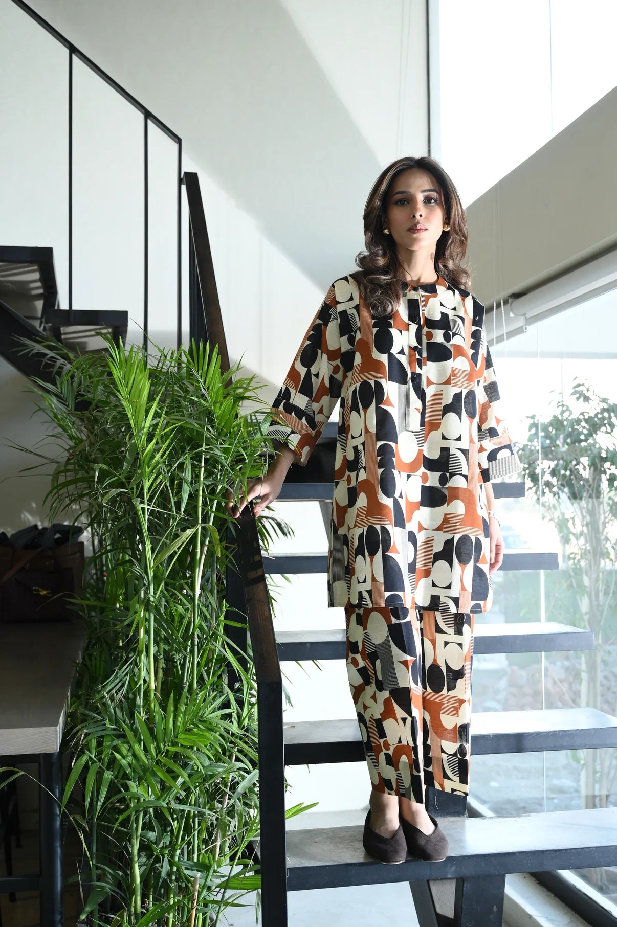 Lila Set | Khaddar | La Pret