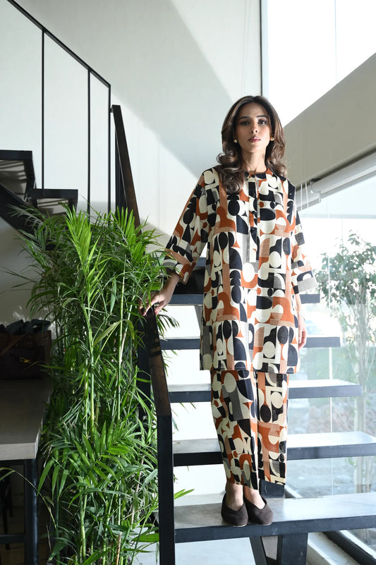 Lila Set | Khaddar | La Pret