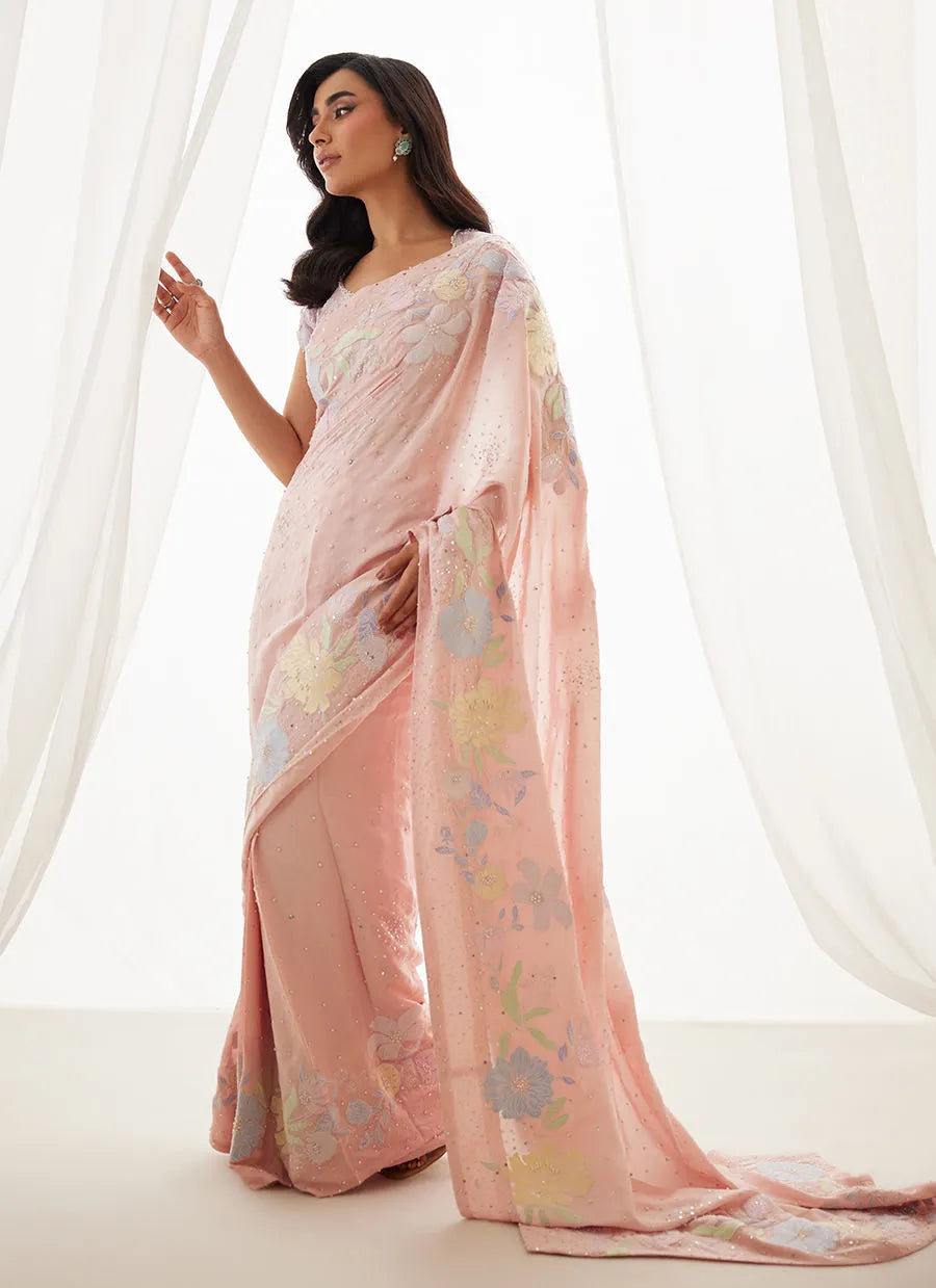 Neve Blush Saree And Blouse | LUXE PRET' 25 | FARAH TALIB AZIZ