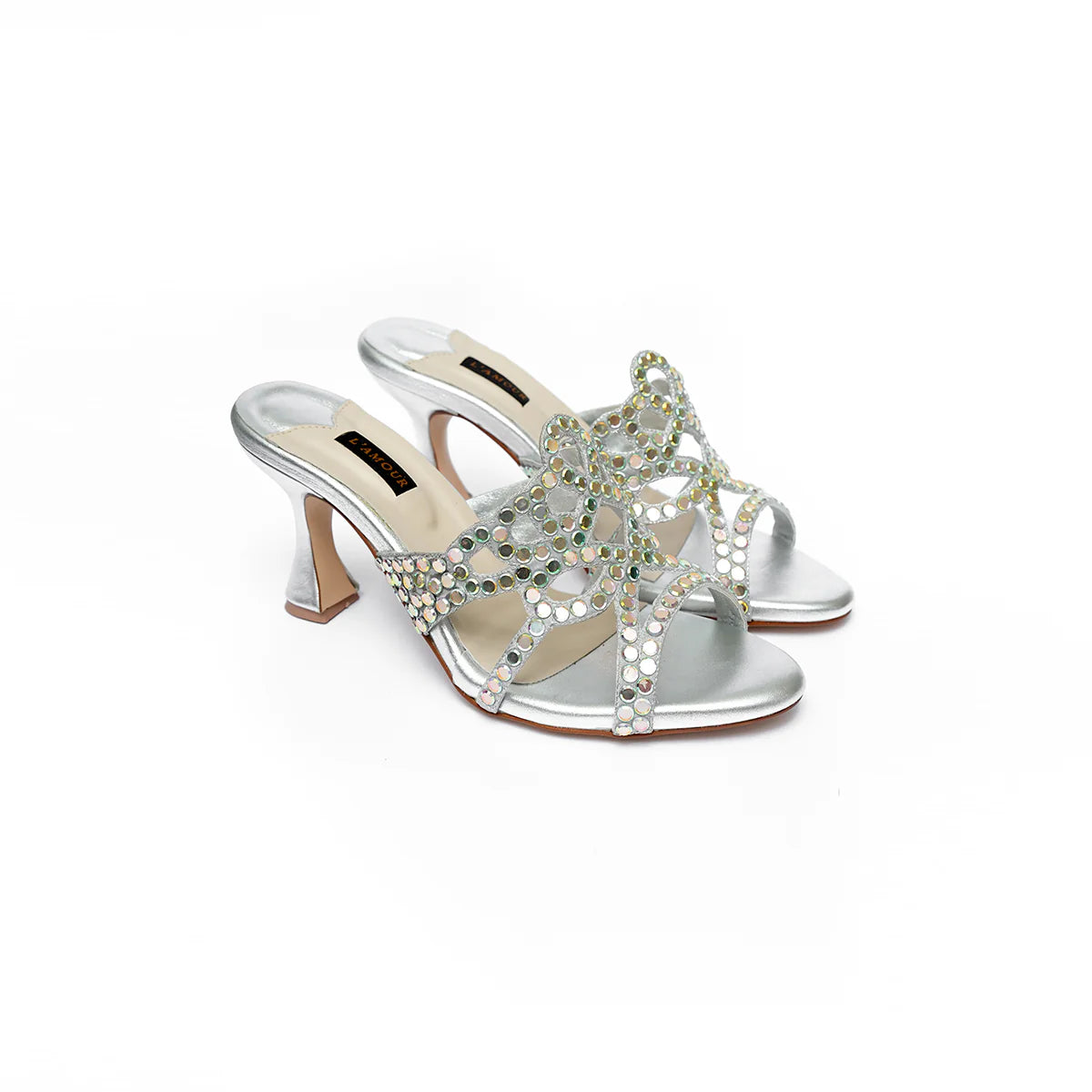Valentina - Silver Heels | L'AMOUR | FOOTWEAR