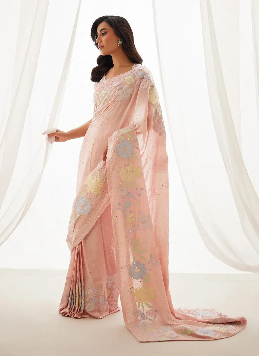 Neve Blush Saree And Blouse | LUXE PRET' 25 | FARAH TALIB AZIZ