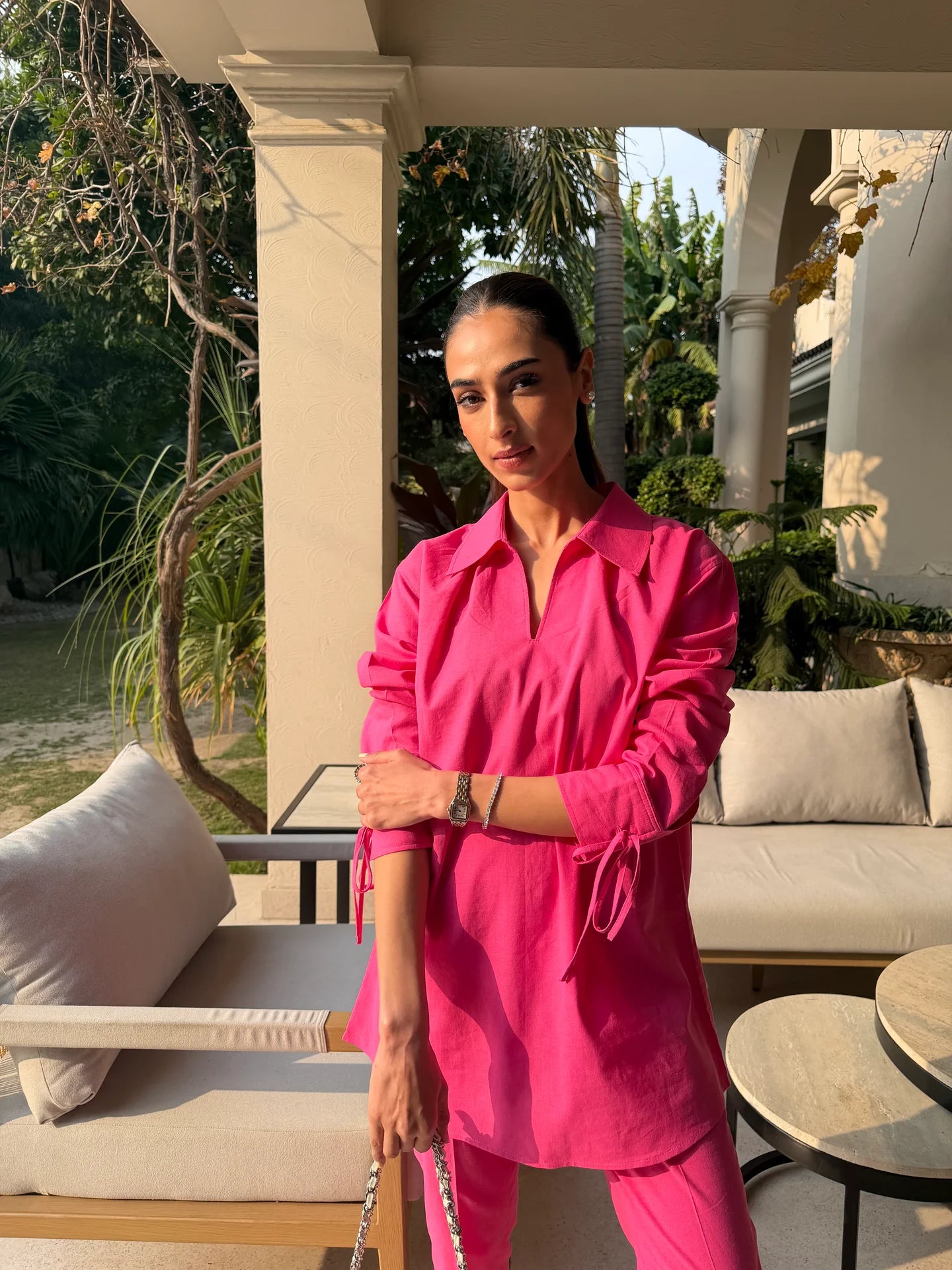 Hot Pink Bow Set | Sak Atelier