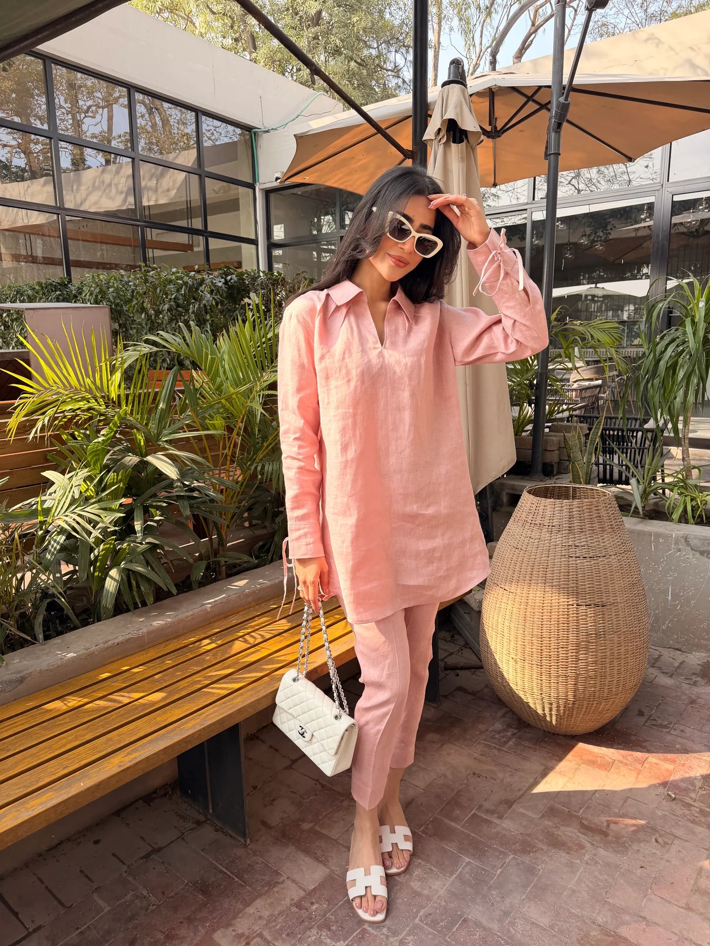 Light Pink Bow Set | Sak Atelier