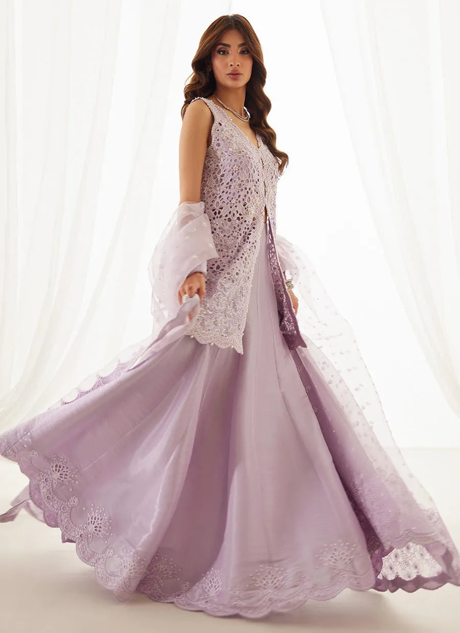 Lumi Lavender Shirt, Lehenga And Dupatta | LUXE PRET' 25 | FARAH TALIB AZIZ