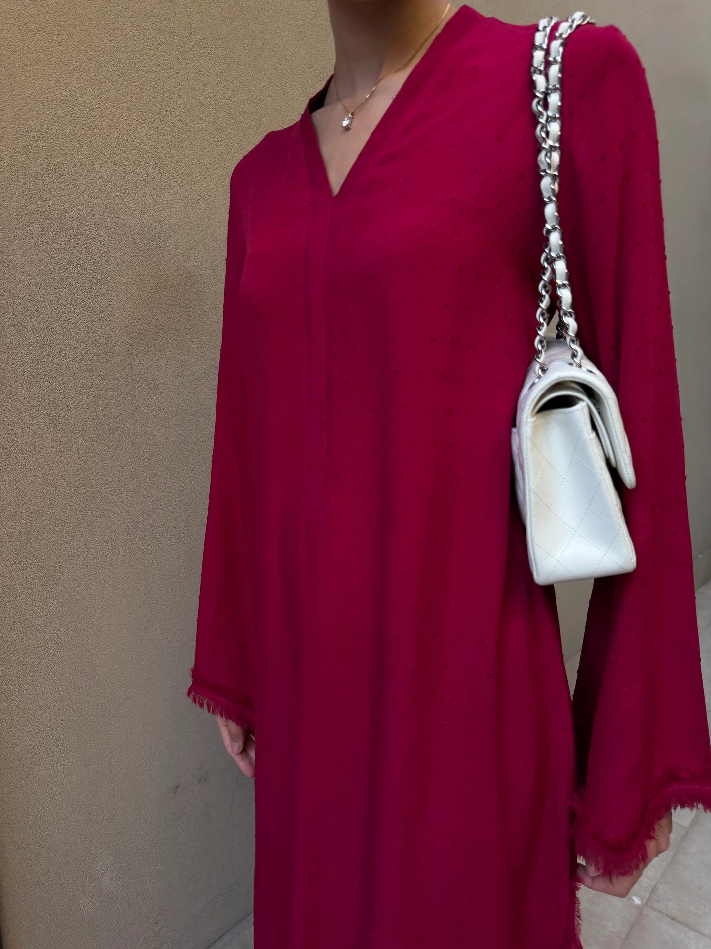 BERRY RED SWISS VOILE SABLE SET | Sak Atelier