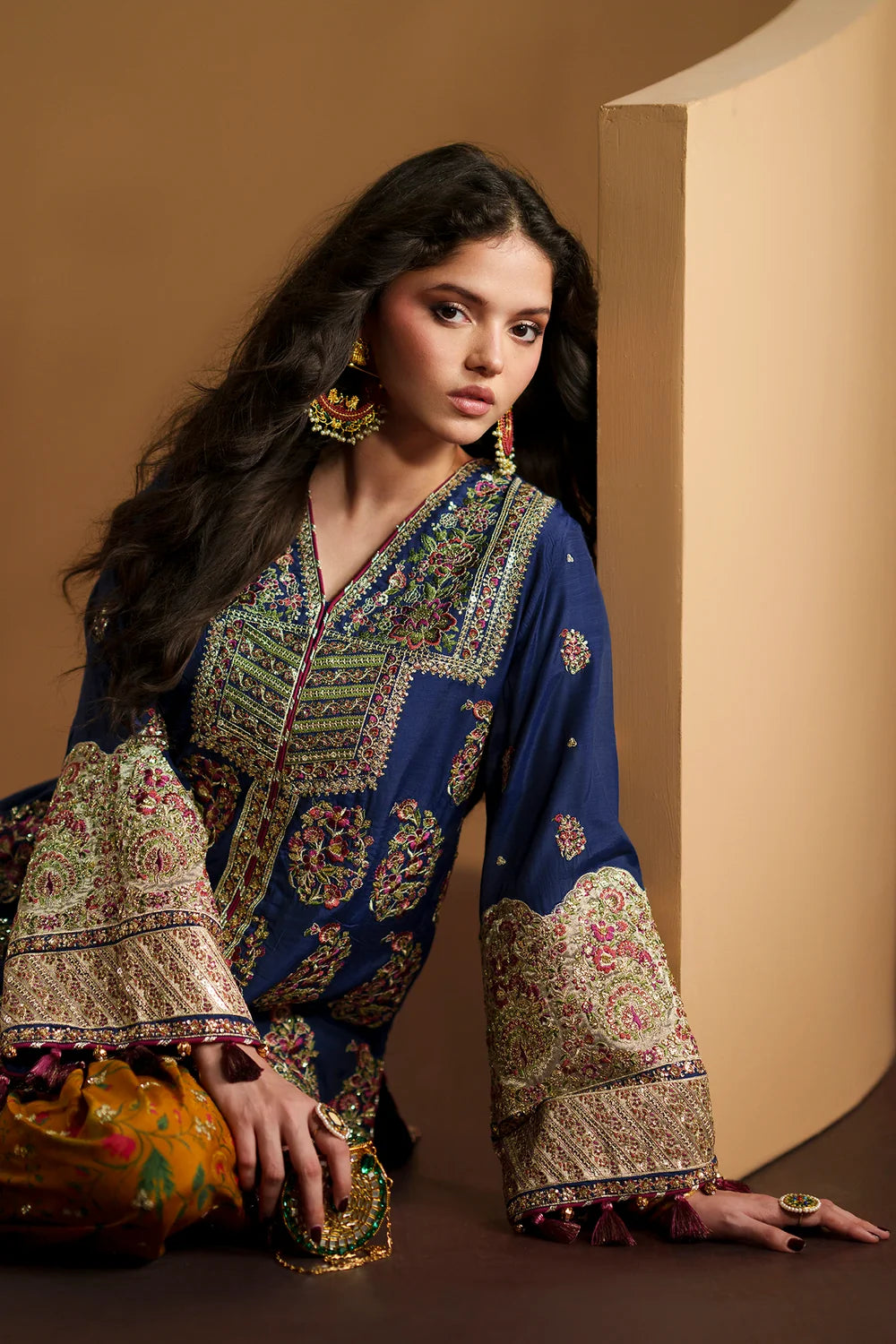 DEEP BLUE | E1224/104/620 | Women Boutique | Ethnc