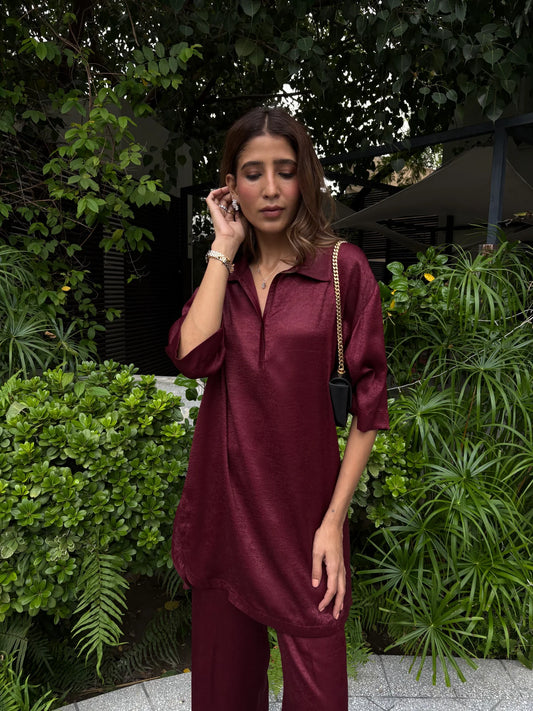 BURGUNDY COCO SET | Sak Atelier