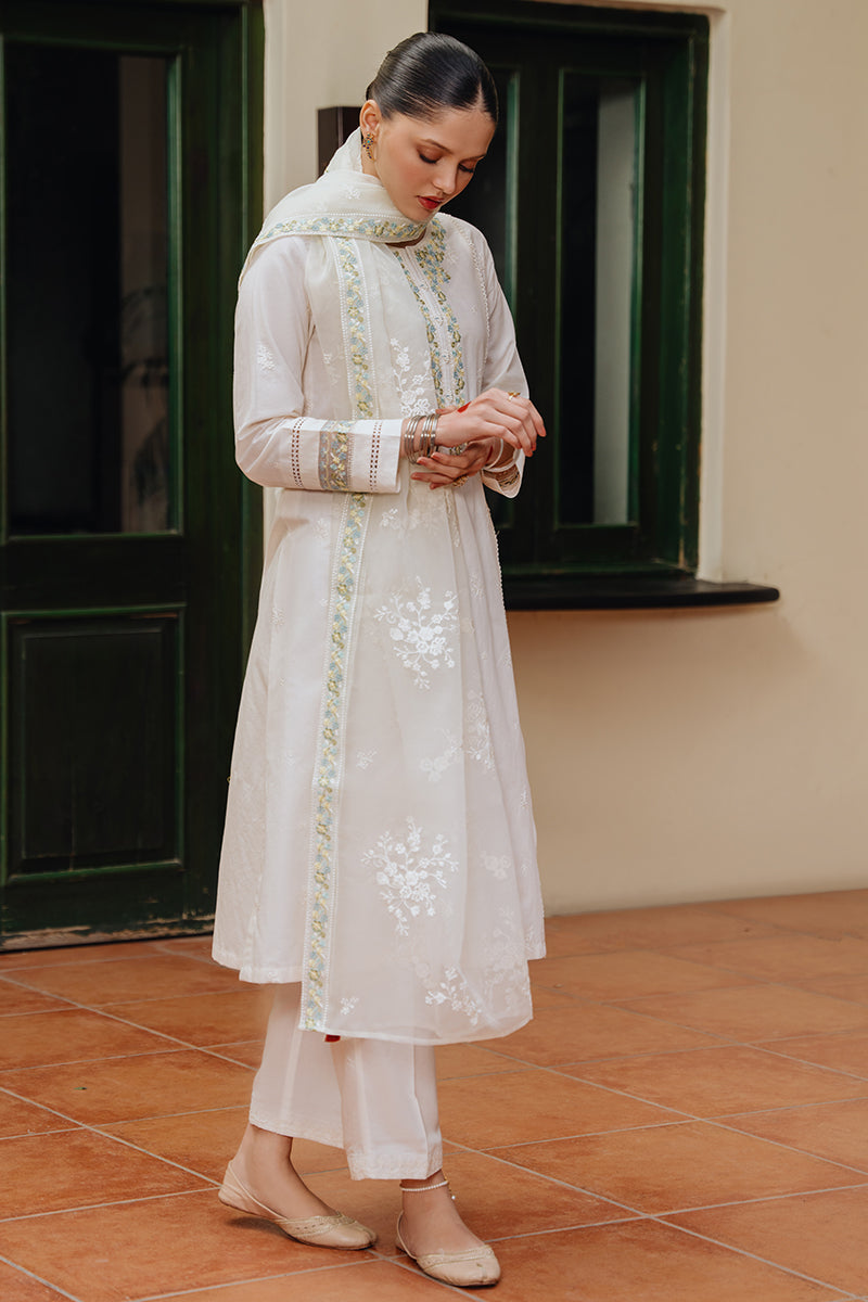 MOON FLOWER-2 PC (SHIRT & DUPATTA) | Cross Stitch RTW