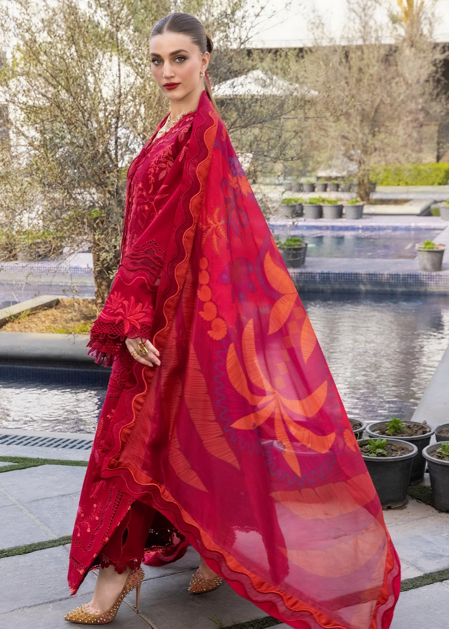 BEAUTY IN BLOOM - D3A |  Flow By Crimson Lawn'26 | CRIMSON