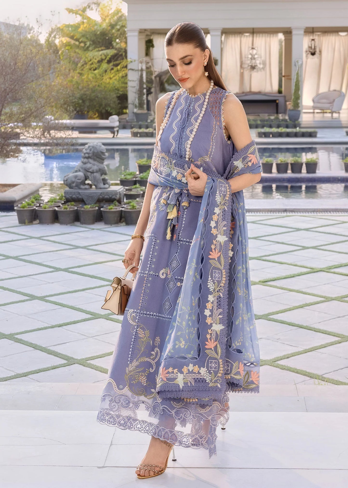 FLORAL SERENITY-D1B |  Flow By Crimson Lawn'26 | CRIMSON