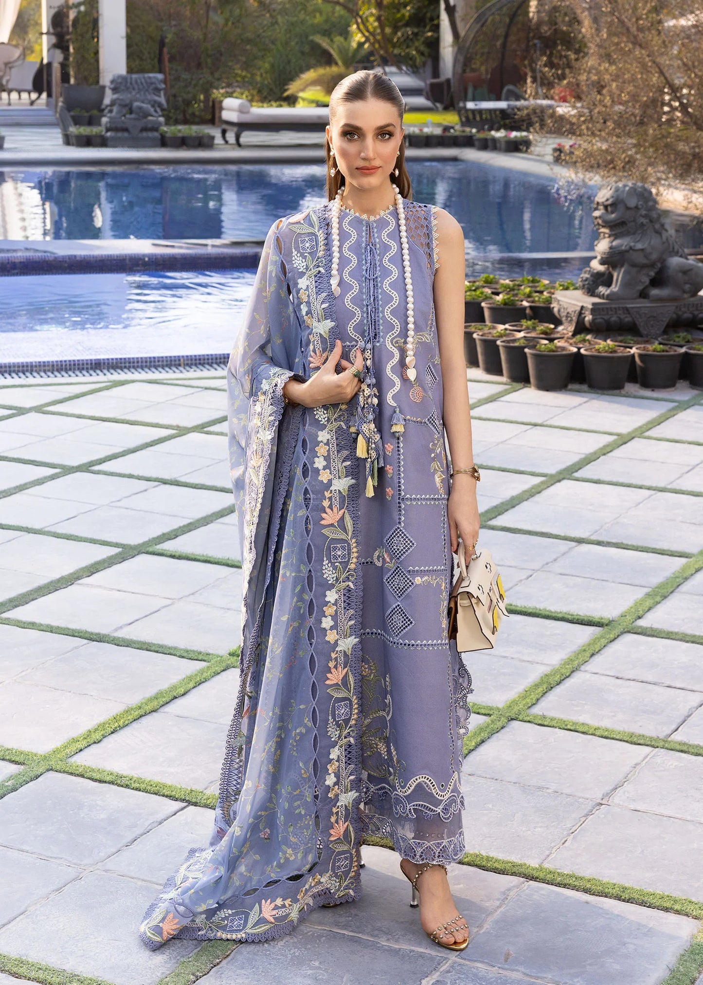 FLORAL SERENITY-D1B |  Flow By Crimson Lawn'26 | CRIMSON