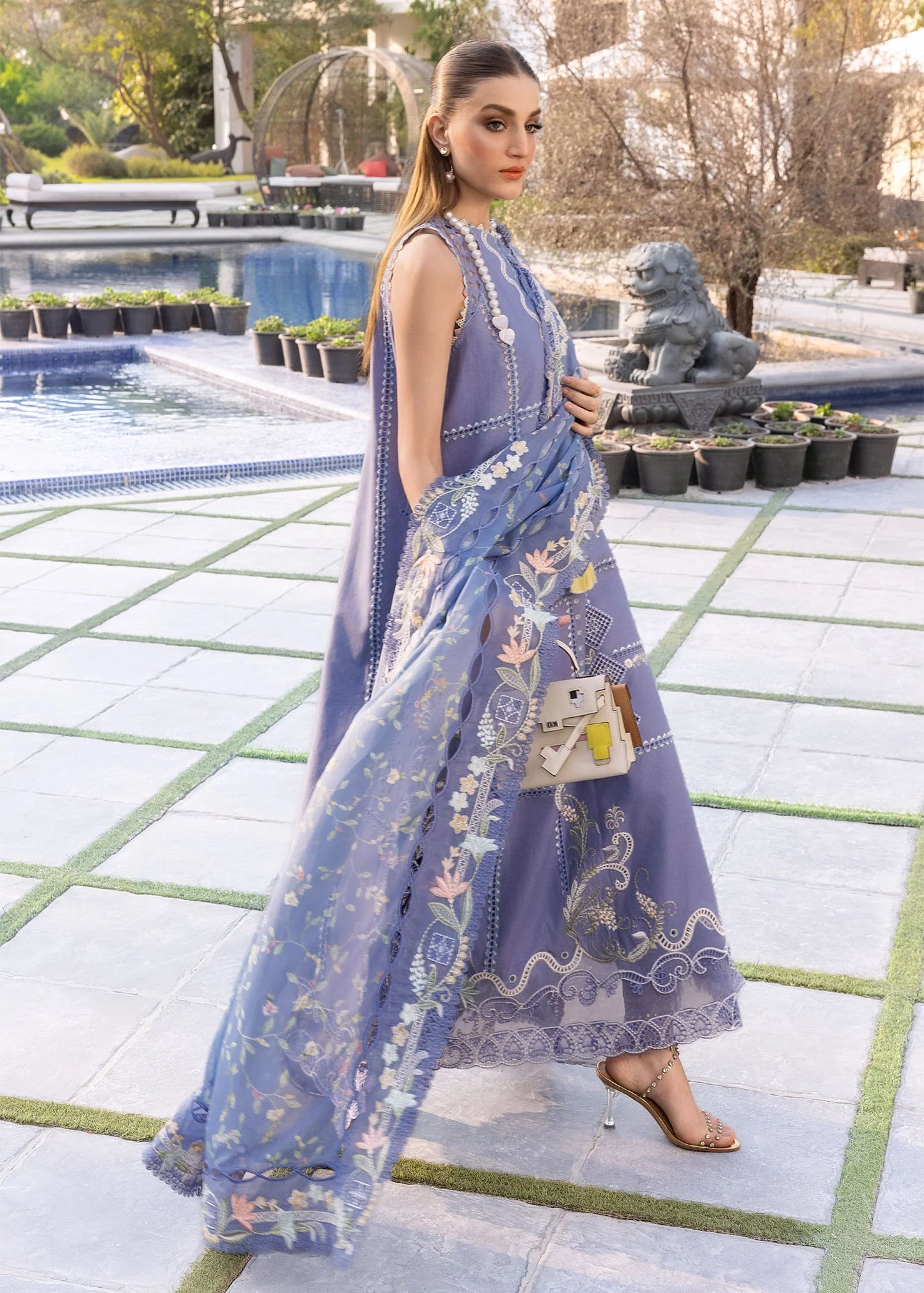 FLORAL SERENITY-D1B |  Flow By Crimson Lawn'26 | CRIMSON