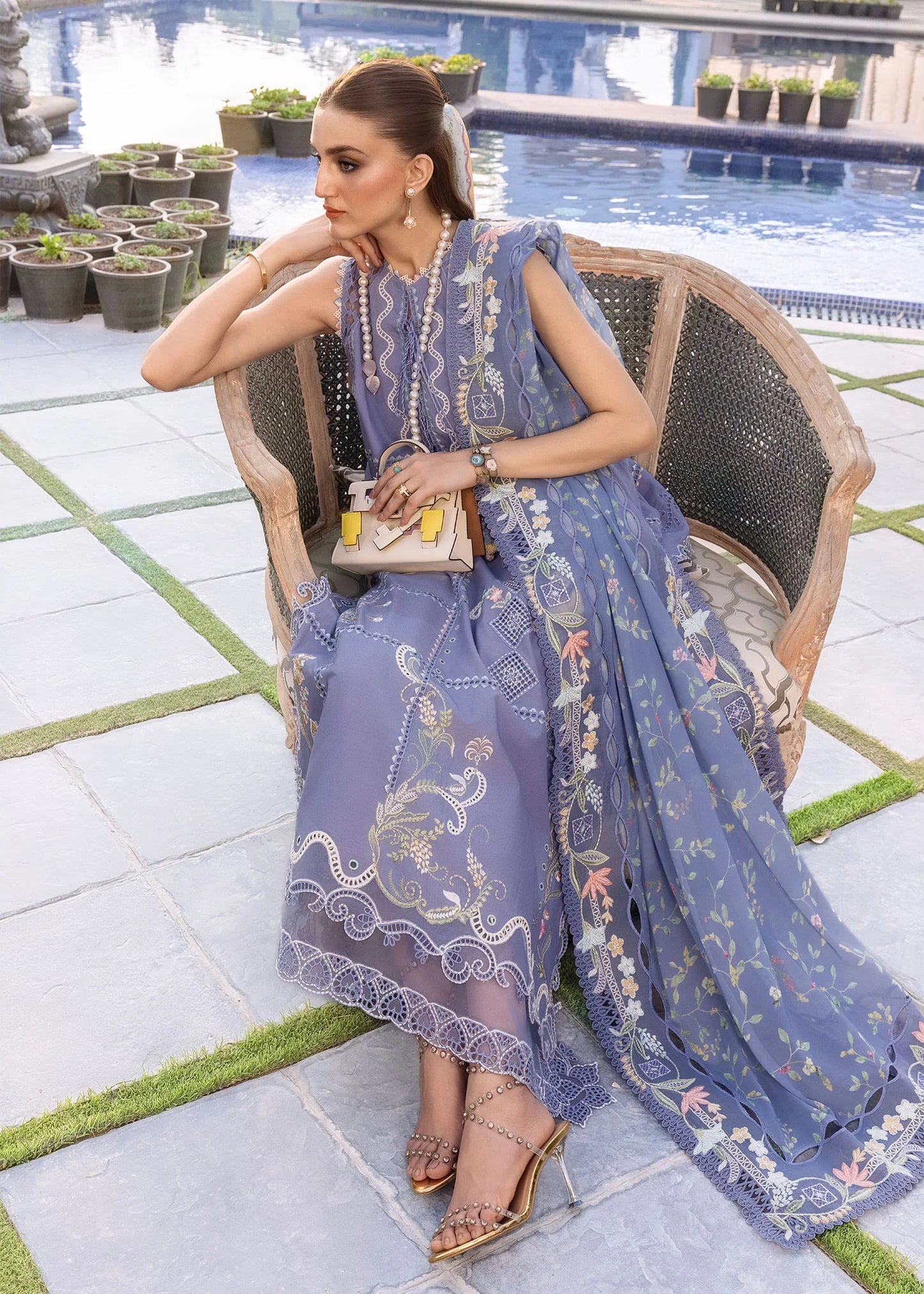 FLORAL SERENITY-D1B |  Flow By Crimson Lawn'26 | CRIMSON