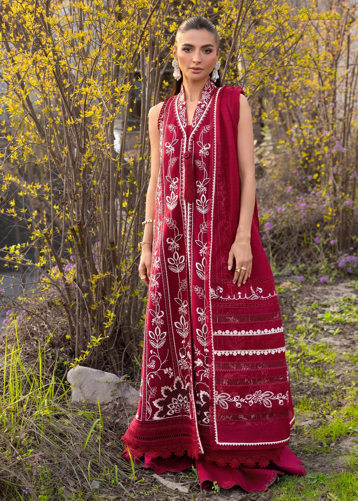 A HANDMADE TALE-D5A |  Flow By Crimson Lawn'26 | CRIMSON