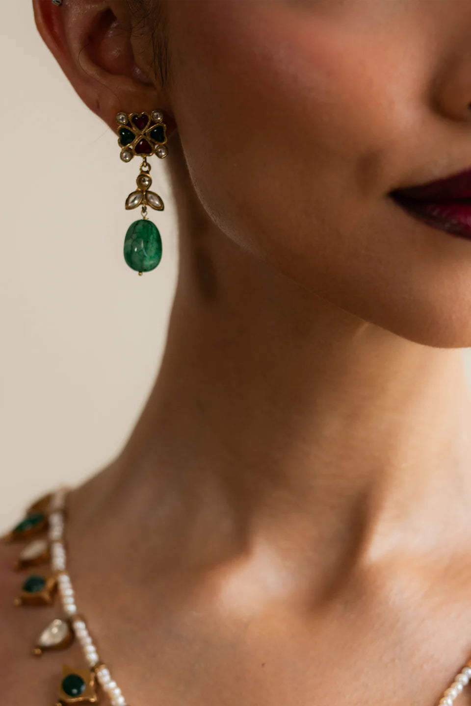 HANSLIYA EARNINGS | ZARA SHAHJAHAN  | JEWELLERY