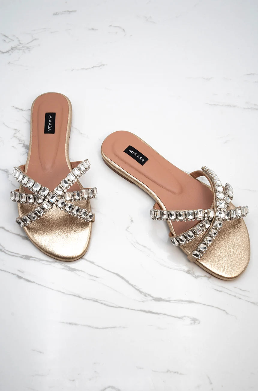 Maricel - Gold | New Arrivals | Miaasa | Footwear