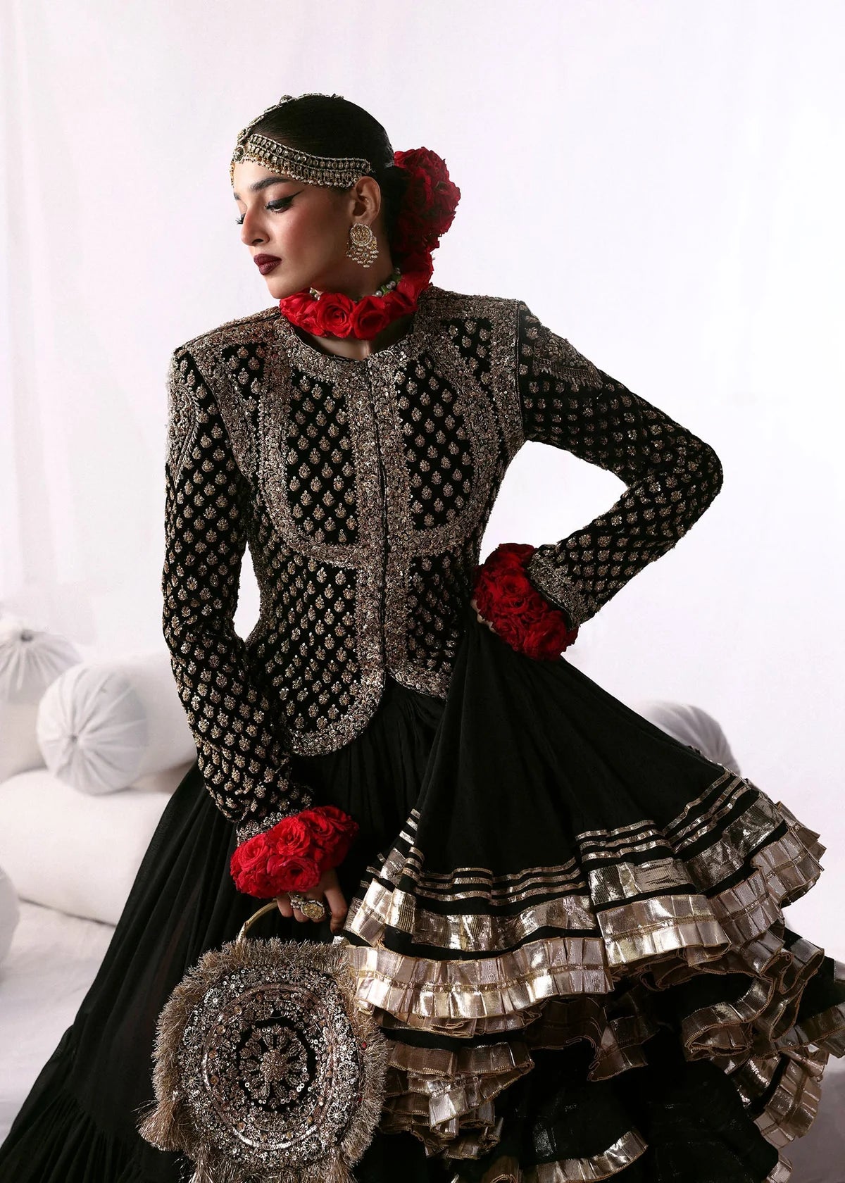 Siyah |  Nargis - Formal 26 | HUSSAIN REHAR