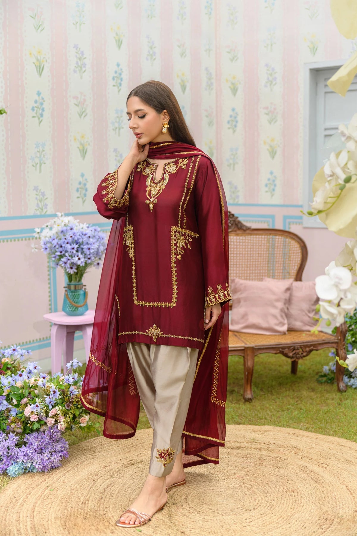 Cinnamon | Zarayna-Festive Formals '25 | Flairs Studio