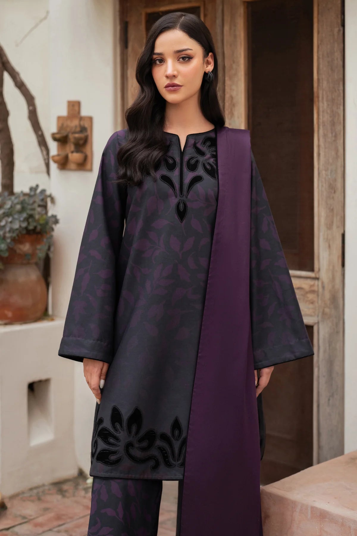 JZ-UW-D0118-0 | EMBROIDERED PREMIUM VISCOSE | Jazmin
