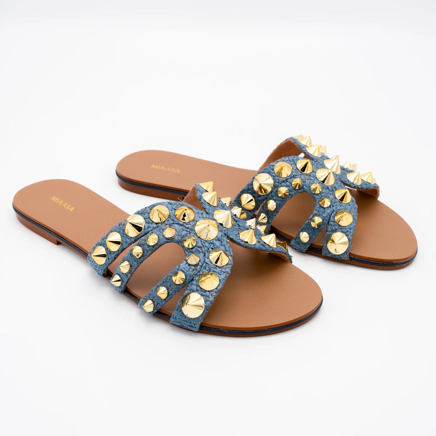 Zee Studs 2.0- Blue | Miaasa | Footwear
