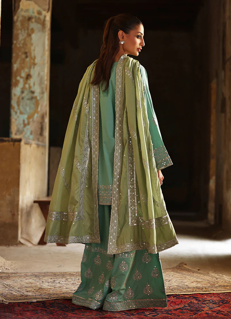Amber Gharara Set | Mehfilen '25 | IMAGE