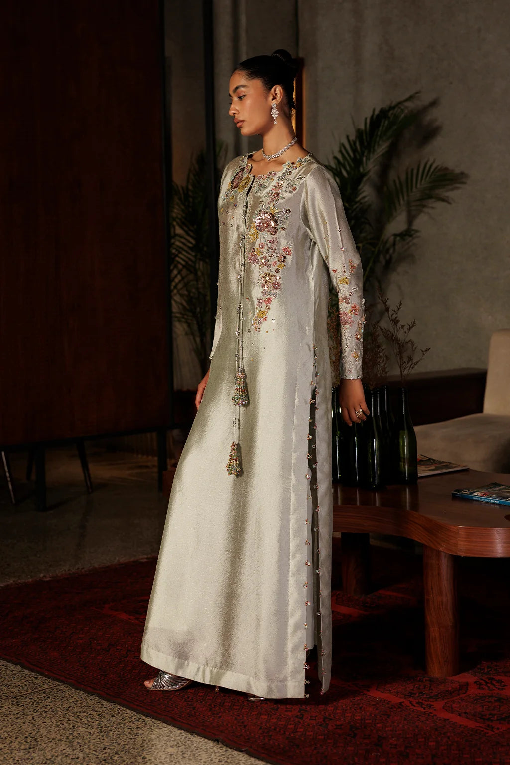 UE-718 Jacquard Sheesha Silk | Festive Formals ‘26 | Iznik