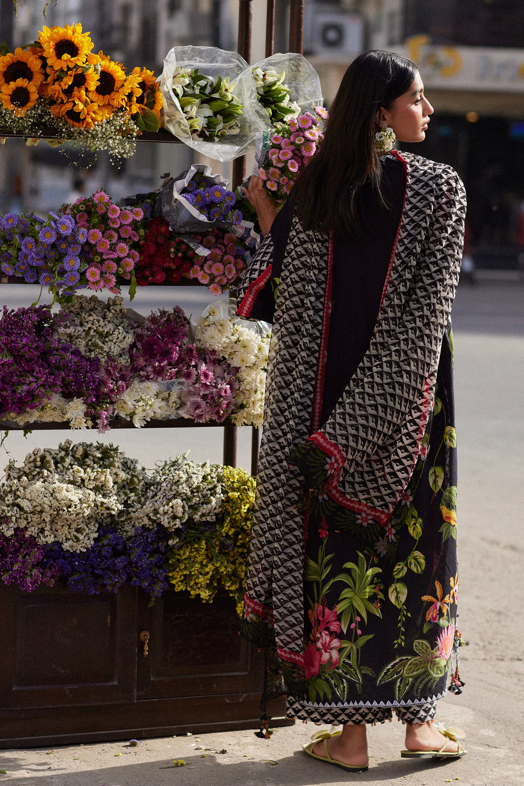 MIDNIGHT BLOOM (ZF26-04) | Zaha Festive Lawn’26 | Wildflower