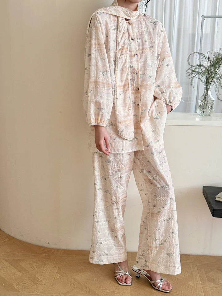 Seychelles Suit with Attached Scarf Detail | New Arrivals | Hassal